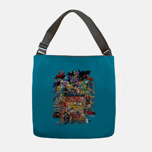 A Normal Day In Japan-none adjustable tote bag-albertocubatas