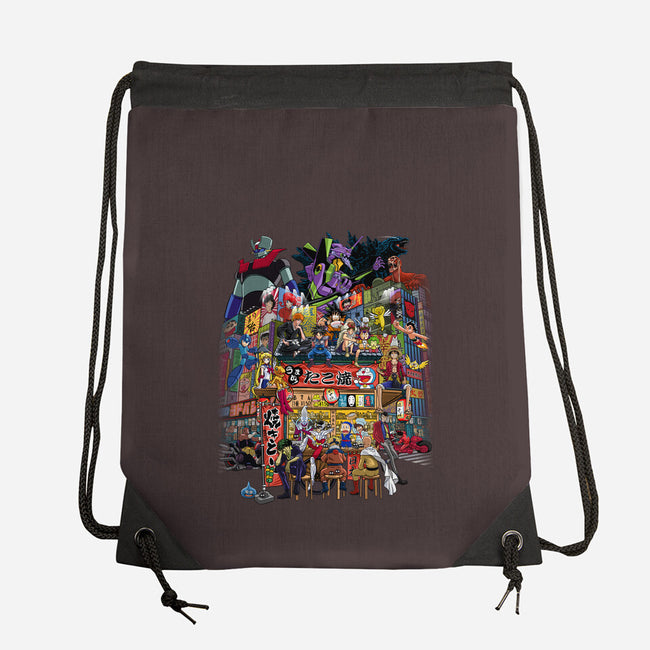 A Normal Day In Japan-none drawstring bag-albertocubatas