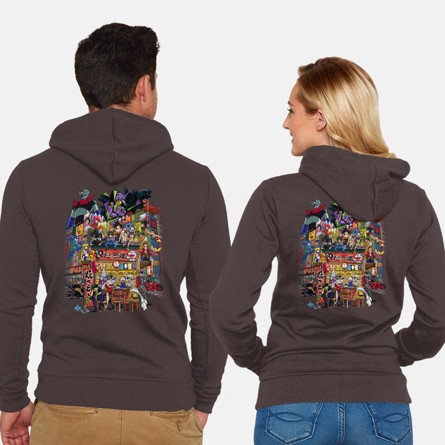 A Normal Day In Japan-unisex zip-up sweatshirt-albertocubatas