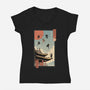 Catana Fight In Edo-womens v-neck tee-vp021