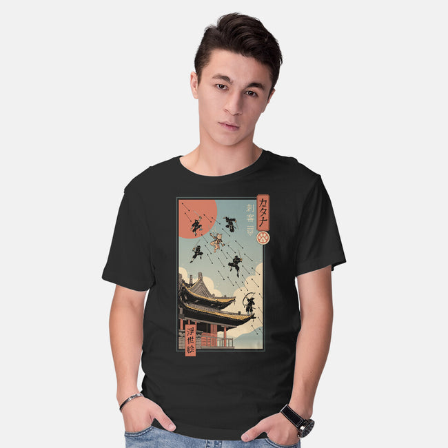 Catana Fight In Edo-mens basic tee-vp021