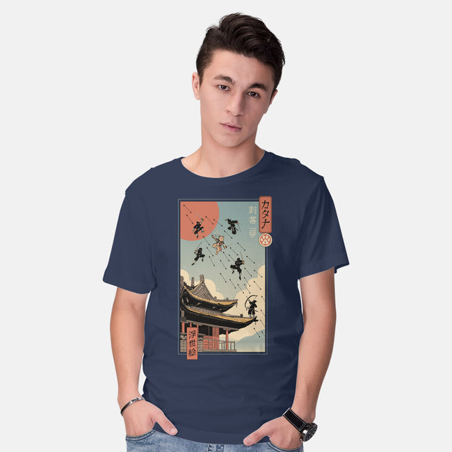 Catana Fight In Edo-mens basic tee-vp021