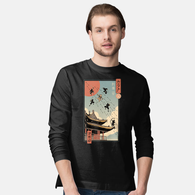 Catana Fight In Edo-mens long sleeved tee-vp021