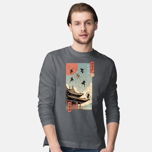 Catana Fight In Edo-mens long sleeved tee-vp021