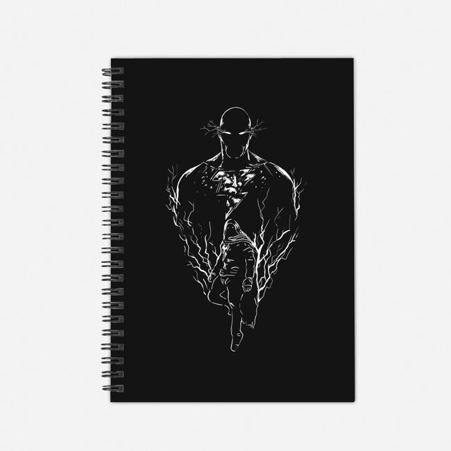 Black Thunder Hero-none dot grid notebook-marsdkart