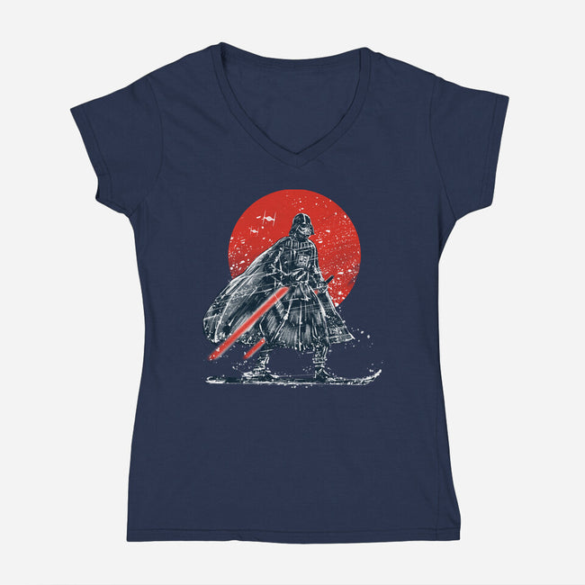 Hoth Vacation-womens v-neck tee-kharmazero