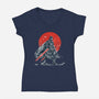 Hoth Vacation-womens v-neck tee-kharmazero