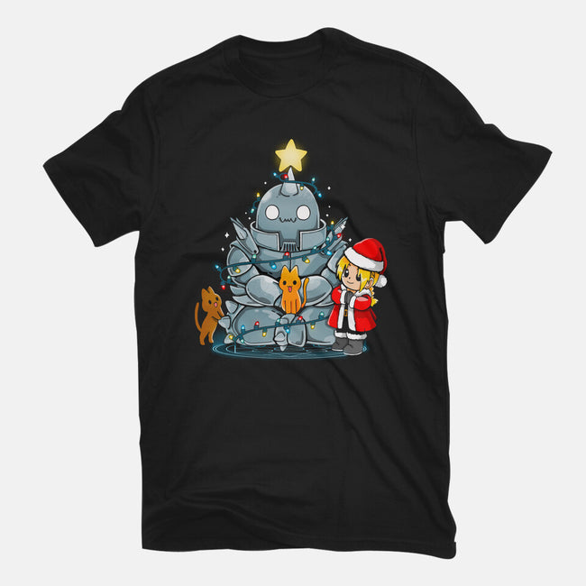 A Metal Christmas-womens fitted tee-Vallina84