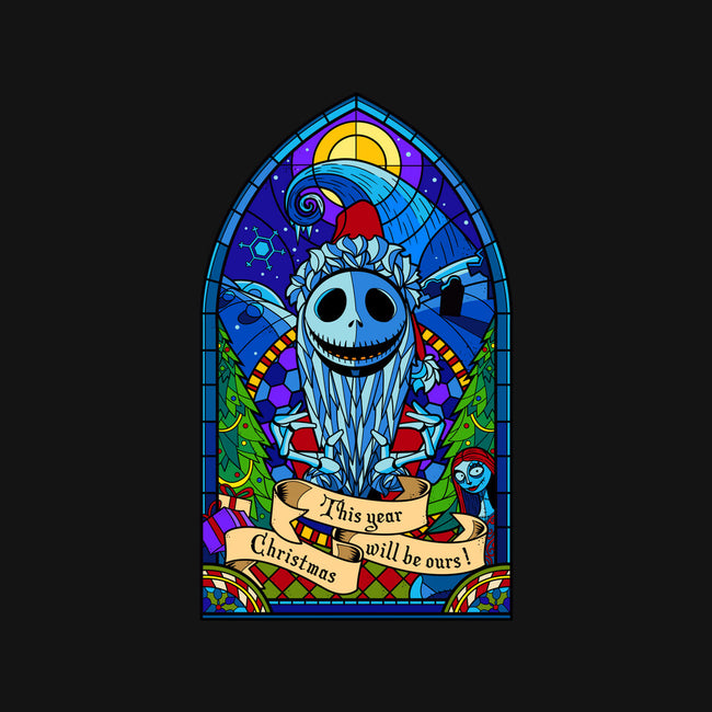 Stained Glass X-Mas-none drawstring bag-daobiwan