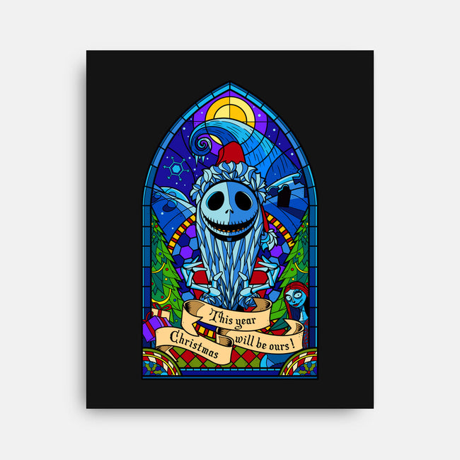 Stained Glass X-Mas-none stretched canvas-daobiwan