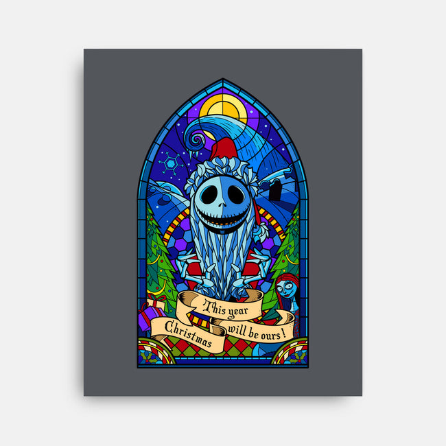 Stained Glass X-Mas-none stretched canvas-daobiwan