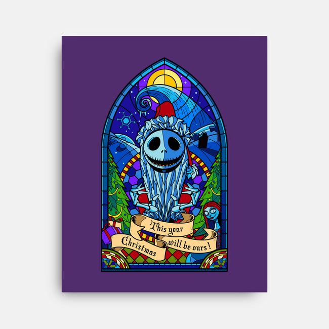 Stained Glass X-Mas-none stretched canvas-daobiwan