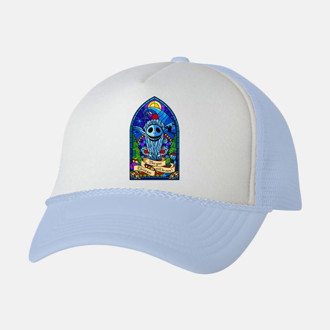 Stained Glass X-Mas-unisex trucker hat-daobiwan