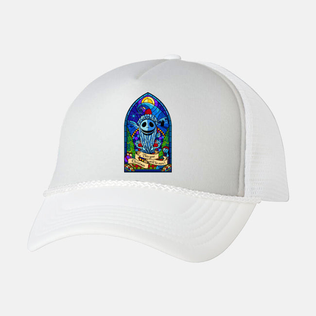 Stained Glass X-Mas-unisex trucker hat-daobiwan