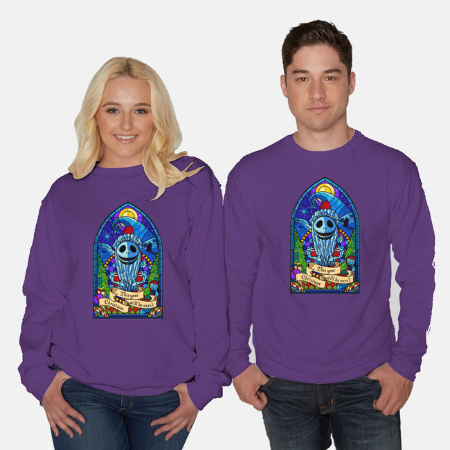 Stained Glass X-Mas-unisex crew neck sweatshirt-daobiwan