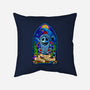 Stained Glass X-Mas-none removable cover w insert throw pillow-daobiwan