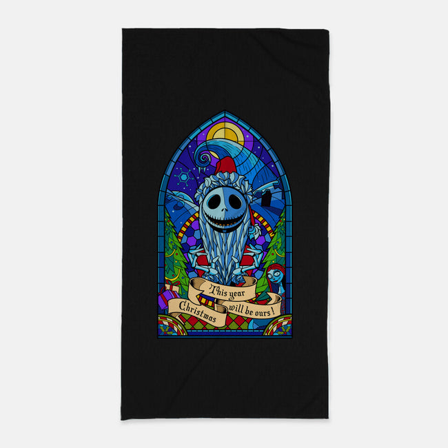 Stained Glass X-Mas-none beach towel-daobiwan