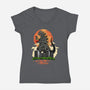 Ramen Kaiju-womens v-neck tee-daizzystudio