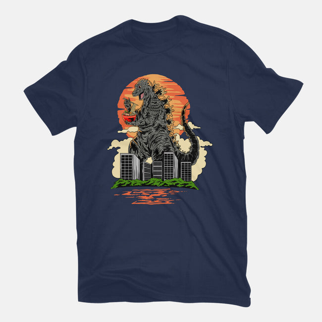 Ramen Kaiju-womens fitted tee-daizzystudio