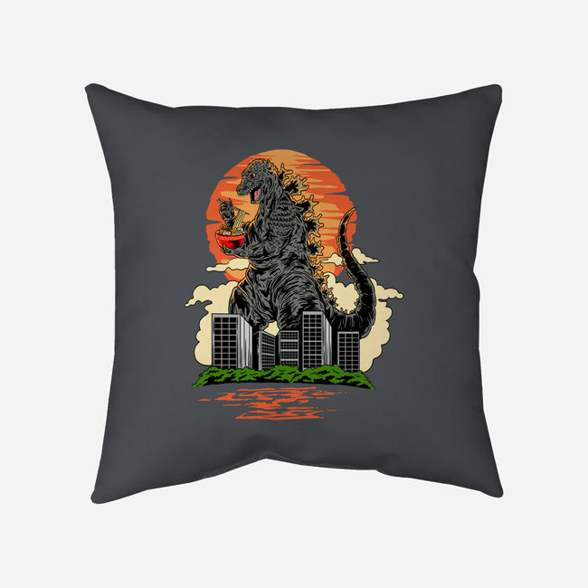 Ramen Kaiju-none removable cover w insert throw pillow-daizzystudio