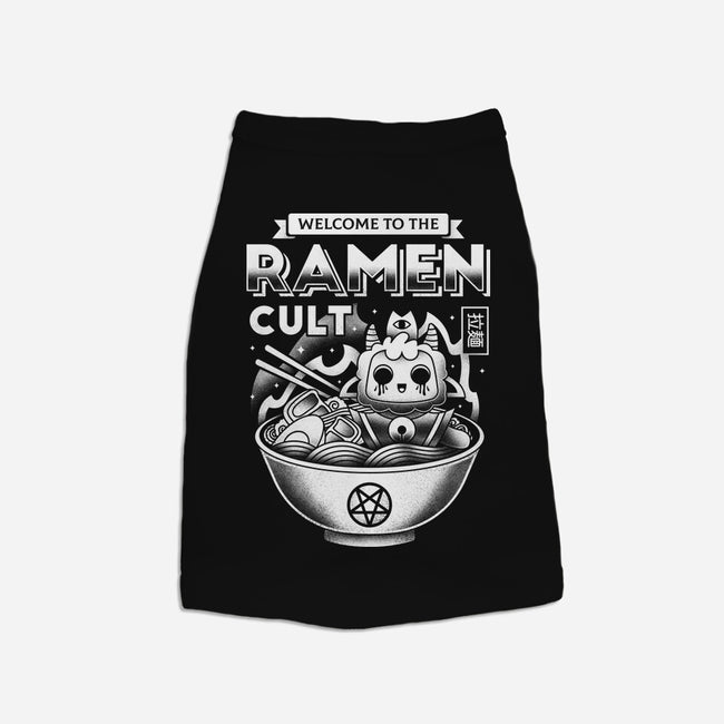 Lamb Ramen Cult-dog basic pet tank-Logozaste