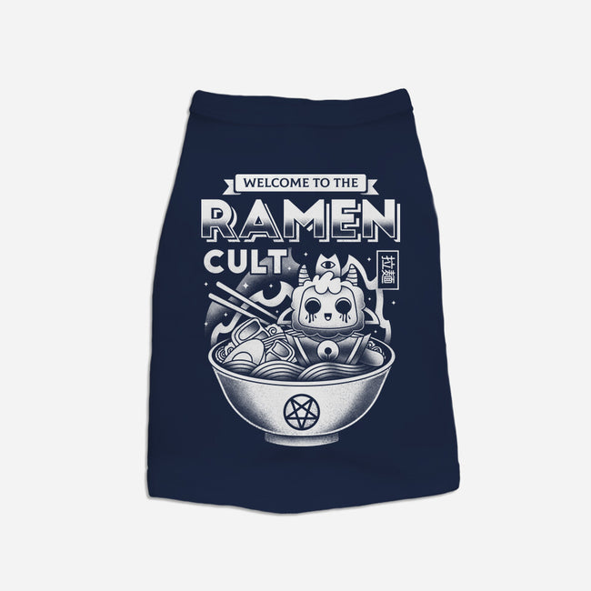 Lamb Ramen Cult-dog basic pet tank-Logozaste
