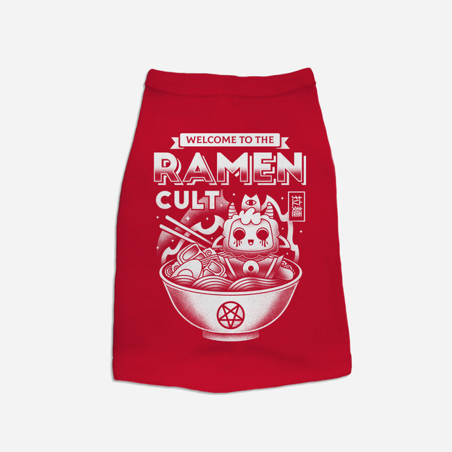 Lamb Ramen Cult-dog basic pet tank-Logozaste