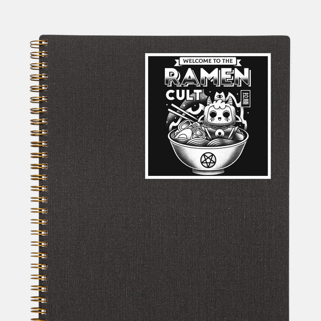 Lamb Ramen Cult-none glossy sticker-Logozaste