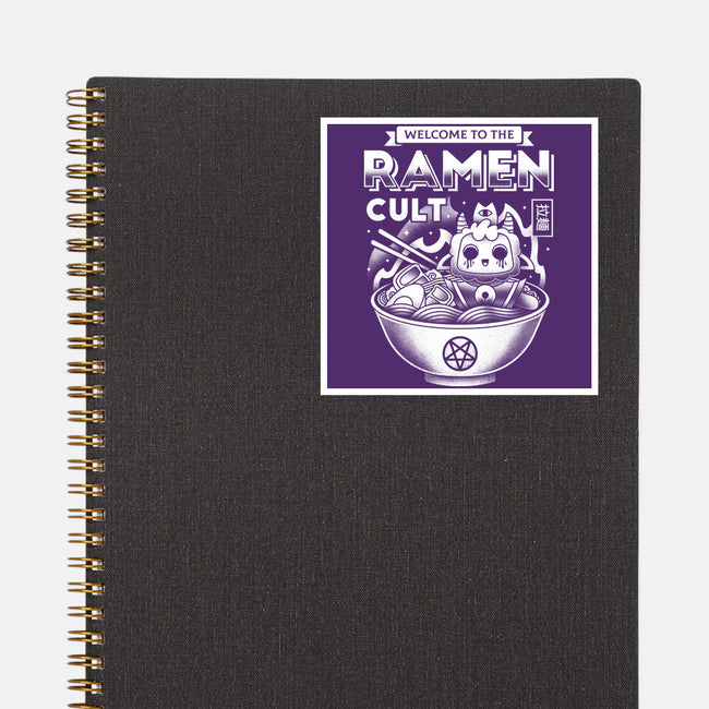 Lamb Ramen Cult-none glossy sticker-Logozaste