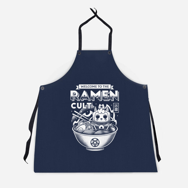 Lamb Ramen Cult-unisex kitchen apron-Logozaste