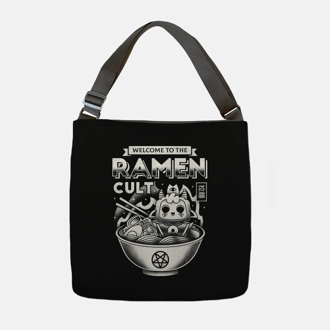 Lamb Ramen Cult-none adjustable tote bag-Logozaste