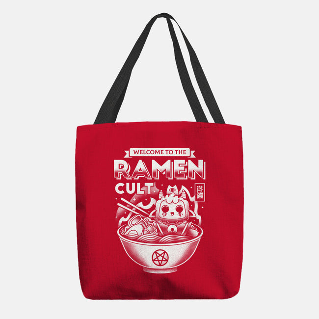 Lamb Ramen Cult-none basic tote bag-Logozaste