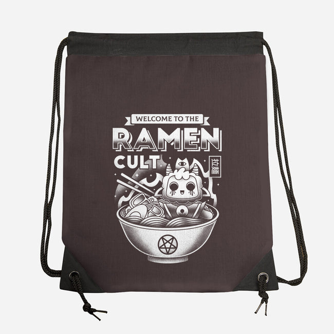Lamb Ramen Cult-none drawstring bag-Logozaste