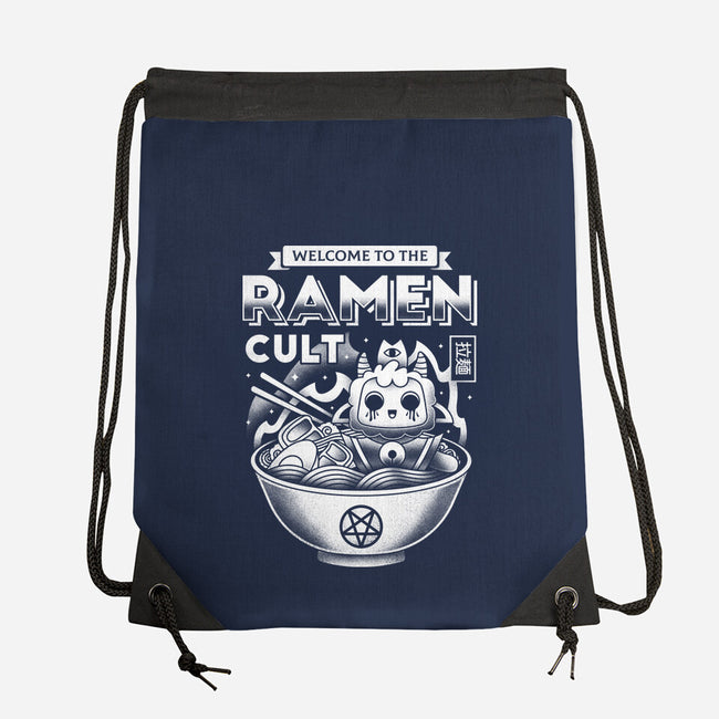 Lamb Ramen Cult-none drawstring bag-Logozaste