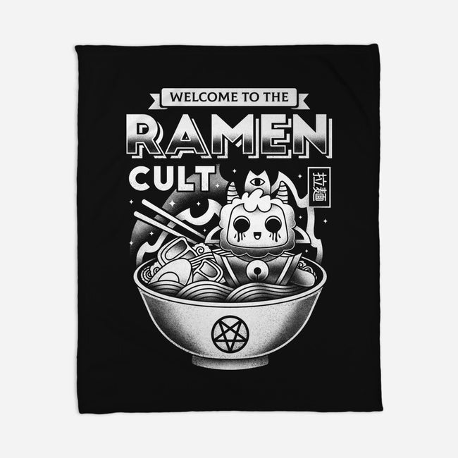 Lamb Ramen Cult-none fleece blanket-Logozaste