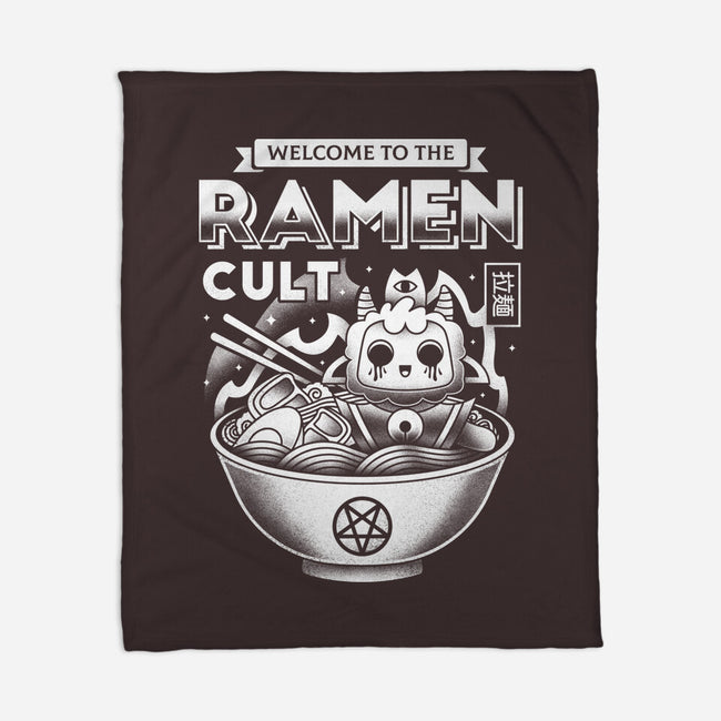 Lamb Ramen Cult-none fleece blanket-Logozaste