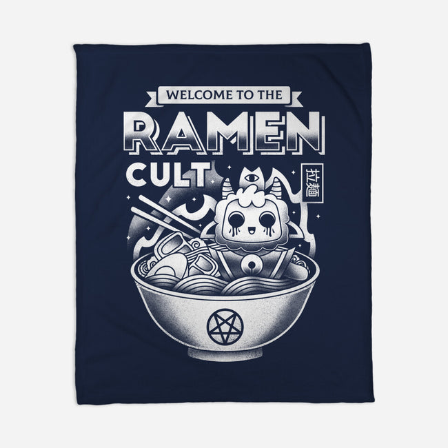 Lamb Ramen Cult-none fleece blanket-Logozaste