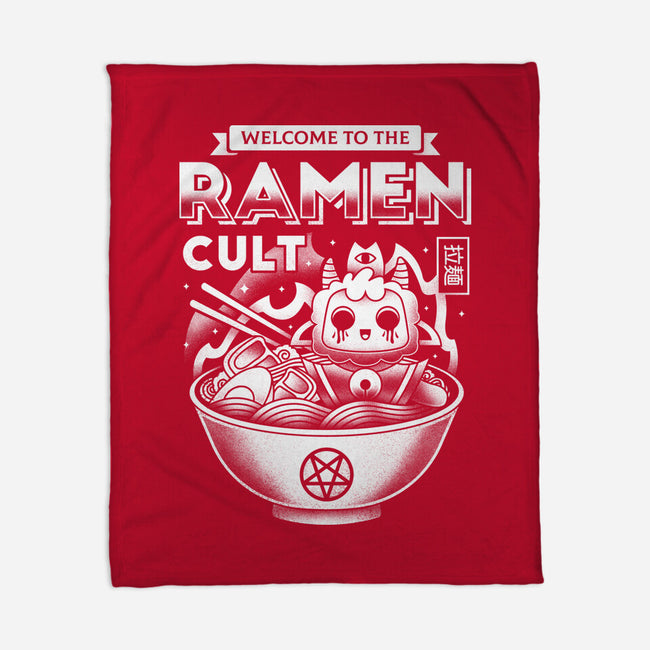 Lamb Ramen Cult-none fleece blanket-Logozaste