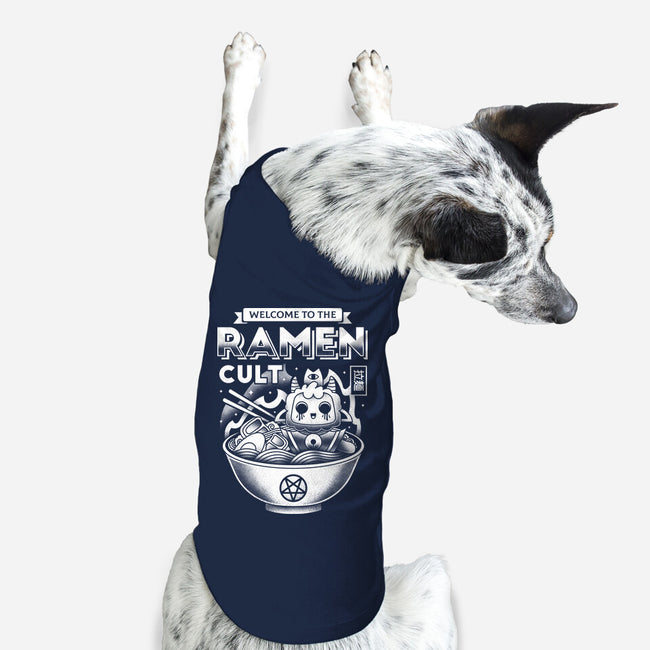 Lamb Ramen Cult-dog basic pet tank-Logozaste