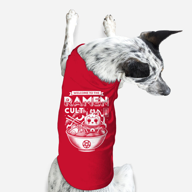Lamb Ramen Cult-dog basic pet tank-Logozaste