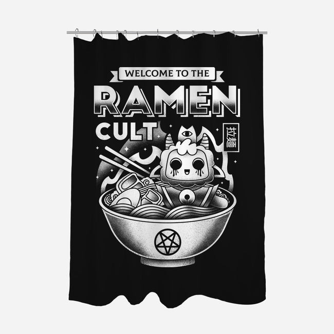Lamb Ramen Cult-none polyester shower curtain-Logozaste