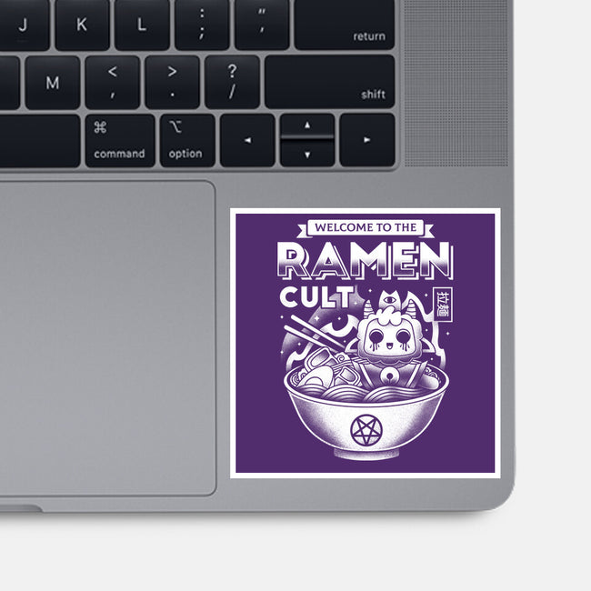 Lamb Ramen Cult-none glossy sticker-Logozaste