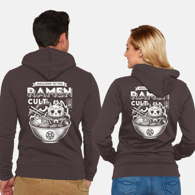 Lamb Ramen Cult-unisex zip-up sweatshirt-Logozaste