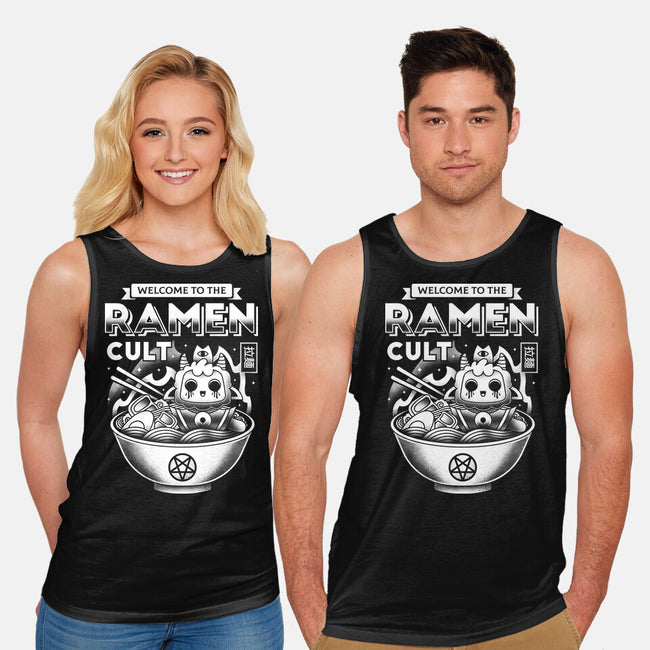 Lamb Ramen Cult-unisex basic tank-Logozaste