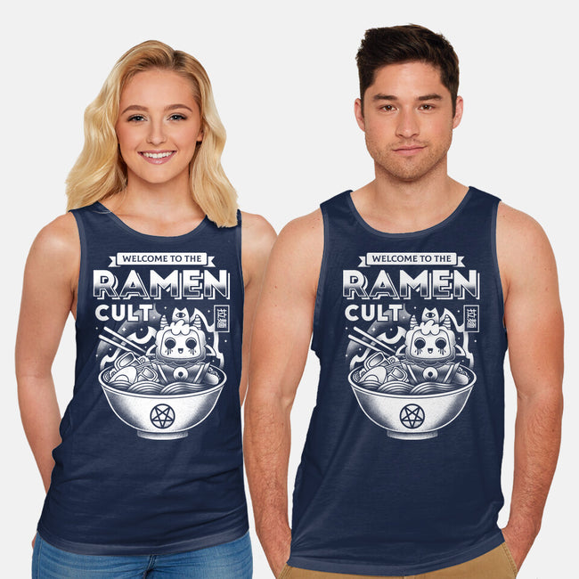 Lamb Ramen Cult-unisex basic tank-Logozaste