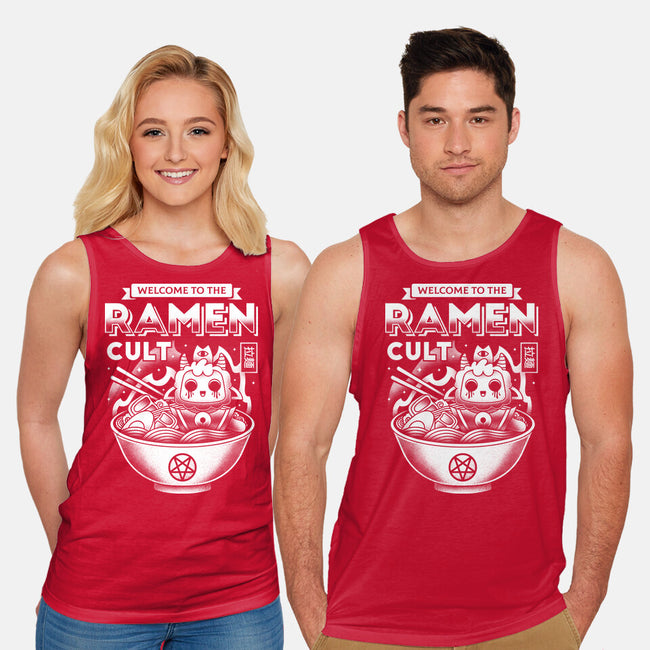 Lamb Ramen Cult-unisex basic tank-Logozaste