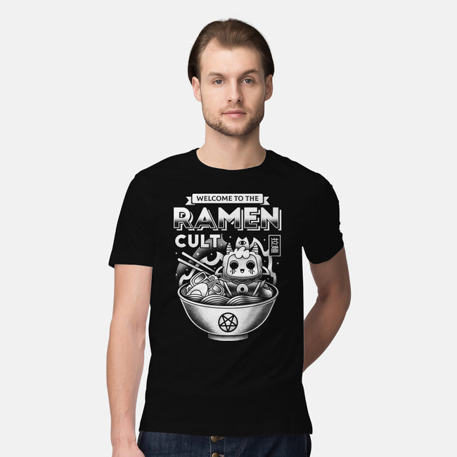 Lamb Ramen Cult-mens premium tee-Logozaste