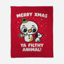 Merry Xmas-none fleece blanket-Weird & Punderful