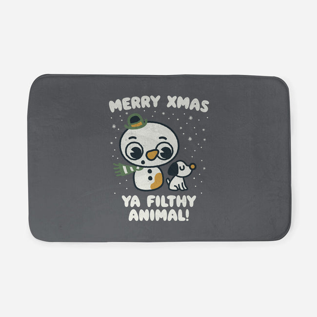 Merry Xmas-none memory foam bath mat-Weird & Punderful