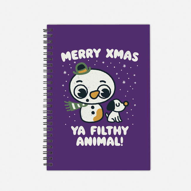 Merry Xmas-none dot grid notebook-Weird & Punderful